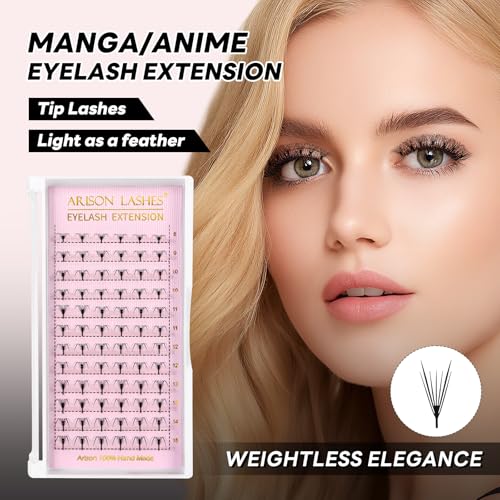 Anime Cusp Lashes Russian Volume Fan D Curl 0.07 8-15mm