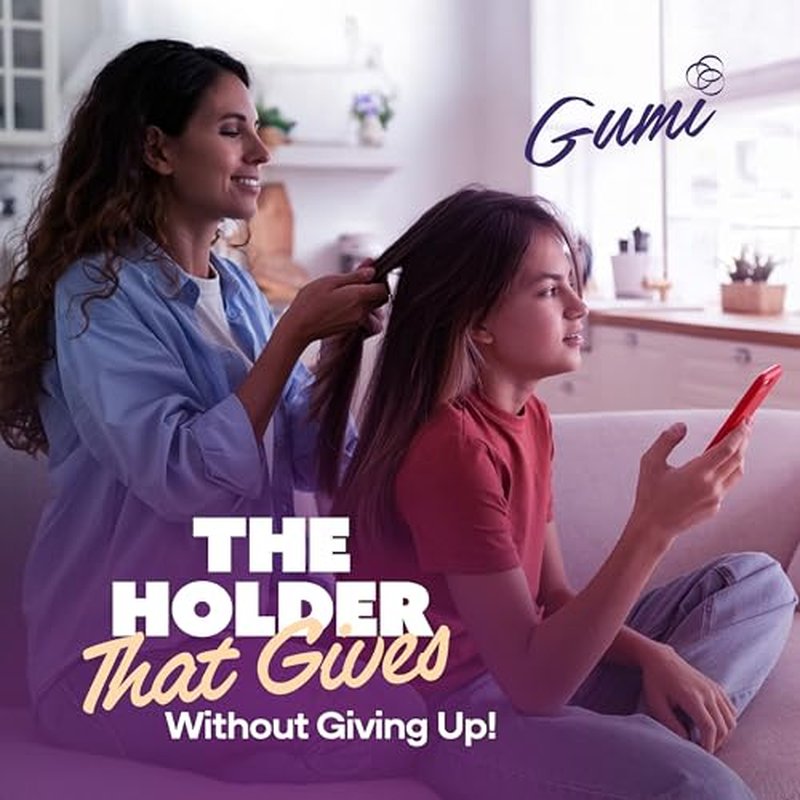 Gumi Good Black Hair Elastics - Ouchless, Snag-Free Bands