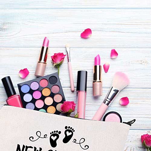 BDPWSS Grandma To Be Gifts First Time Grandma Makeup Bag New Grandma Gift Grandmother Birthday Gift Baby Announcement Gift For New Grandma Future Grandma Cosmetic Bag (New Glamma)