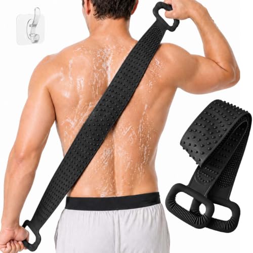 36" Extendable Silicone Back Scrubber with Dual Massage Sides
