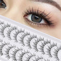 Manga Lashes 12-14mm Natural Wispy Anime Eyelashes - 10 Pairs