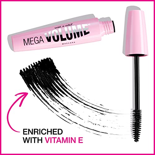 Wet n Wild Mega Volume Waterproof Mascara - Very Black, 0.21 Fl Oz - Black - Variation of THIS listing