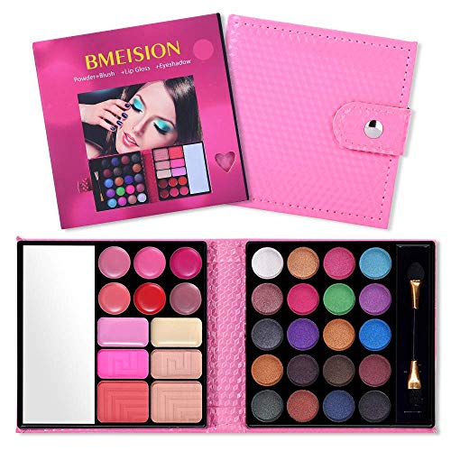 QiBest All in One Makeup Kit - 25 Eyeshadow, 6 Lip Gloss, 3 Blush