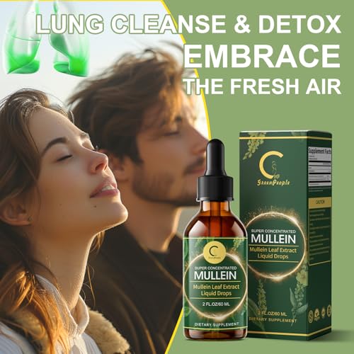 GPGP GreenPeople Mullein & Elderberry Lung Support Liquid Drops 2 Fl Oz - Natural, Vegan