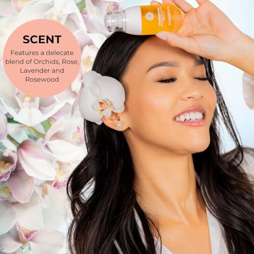 YUNASENCE ORCHIDEE VITAE Precious Organic Anti-Aging Facial Oil Serum, Face oil with Orchid Flower, Argan, Maracuja, Papaya, Vitamin C, 1oz