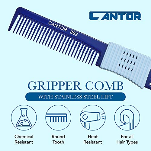 Cantor Teasing Comb & Hair Pick 2 Pack - Stainless Steel