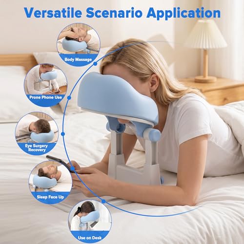 Adjustable Massage Headrest with Memory Foam Pillow