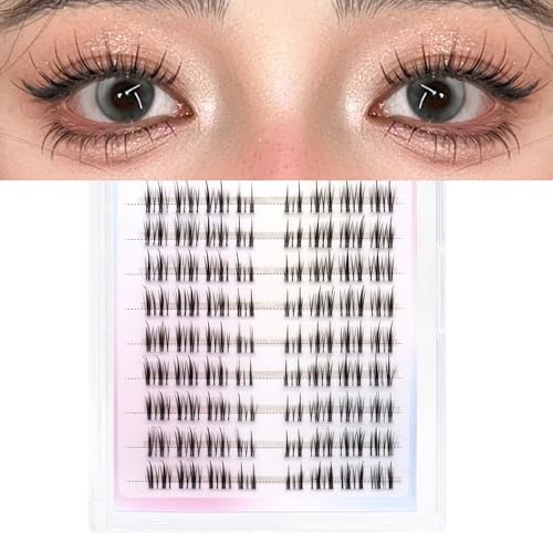 LASGOOS 3D Natural Lash Extensions - Reusable Volume False Eyelashes Set