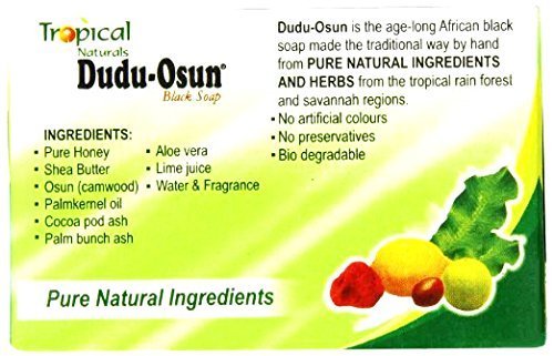 Dudu Osun Organic African Black Soap 150g - Natural Face & Body Wash for Acne, Eczema, Scar & Dandruff Relief