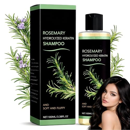 ChLNDalin Rosemary Hair Growth Shampoo 3.38 Fl Oz - Nourishes & Regenerates Hair for Thinning & Hair Loss, Suitable for All Hair Types