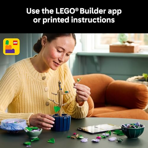 LEGO Botanicals Hibiscus Flower Building Set - Artificial Tropical Plant for Home & Office Decor, Ages 18+