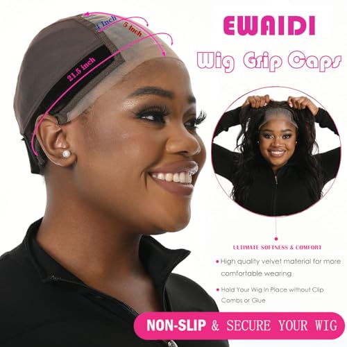 Lace Wig Grip Cap with Gripper Headband - Medium