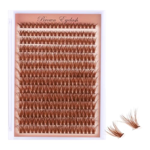 Brown Wispy Lash Clusters 280 Pcs 8-18mm Mix - DIY Lash Extensions
