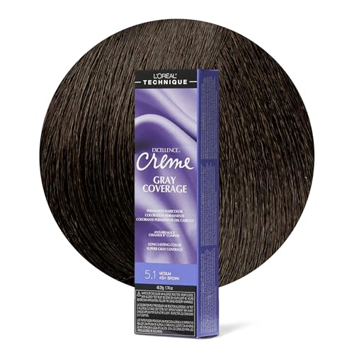 L'Oréal Technique Excellence Crème Hair Color 5.1 Medium Ash Brown 1.74oz