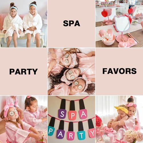 YOOVR Spa Headband 8-Pack | Soft Fleece Hair Accessories