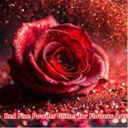 Go Ho Red Glitter Spray for Hair & Body, Festival Sparkle Powder, 10g