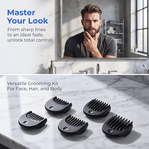 Braun Series 5/6/7 Beard Trimmer Attachment with 5 Comb Guards 1–7mm | Snugluxe