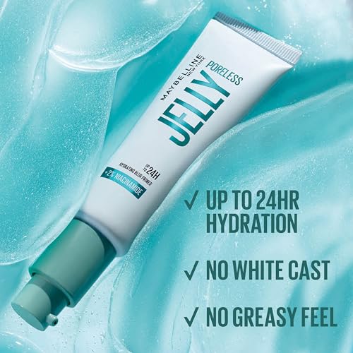 Maybelline Poreless Jelly Primer - Hydrating Blurring, 24HR Wear