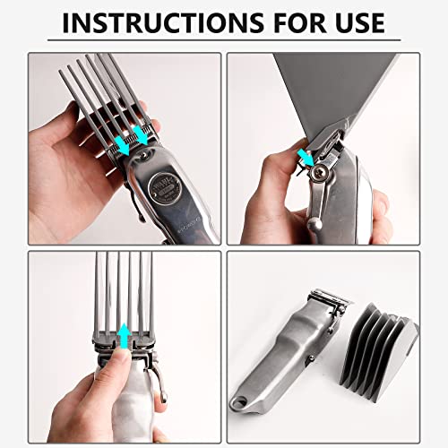 AFANSO 8-Piece Hair Clipper Guard Set – 3 Inch Combs for Wahl