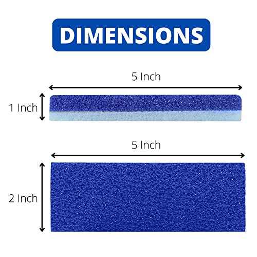 Love Natural Pumice Stone for Feet - Ultimate 2-in-1 Scrubber and Professional Exfoliating Rock for Feet Hands Body Care - Foot Stone for Dead Skin & Callus Removal (Blue)