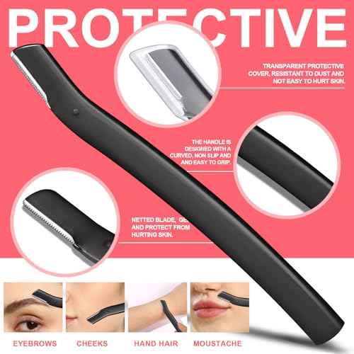 FANDAMEI Eyebrow Scissors, Eyebrow Kit, Eyebrow Tweezers for Women, Eyebrow Razor, Eyebrow Brush. Eyebrow Kit for Men with Leather Case. Eyebrow Scissors for Women Facial Hair Ingrown Hair Removal