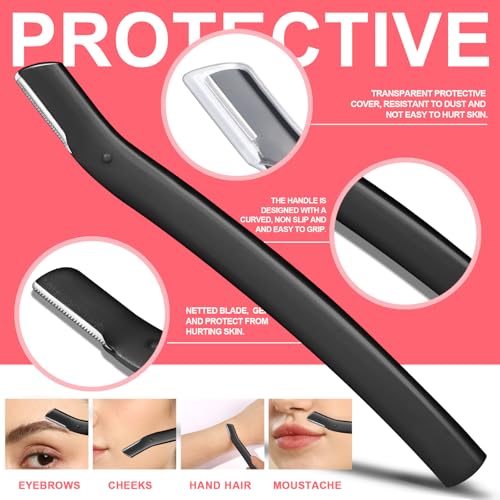 Fandamei 6-Piece Eyebrow Grooming Kit with Scissors, Tweezers & Razor