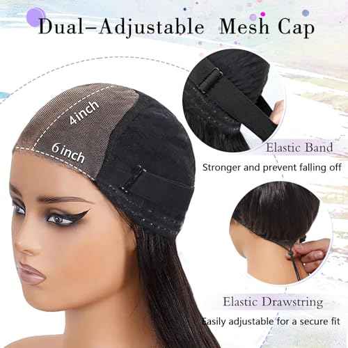 14 Inch Short Wavy Wigs for Women Natural Curly Bob Style 6x4 Glueless Synthetic Lace Front Wig Pre Plucked Pre Cut Hairline Daily Party Use£¨Black£©