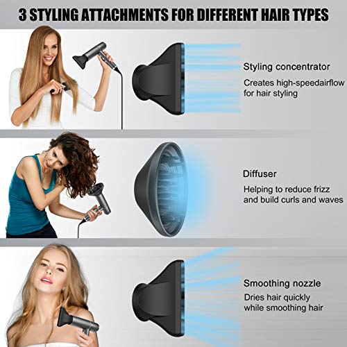 Slopehill Brushless Hair Dryer with LED Display & Anion Technology