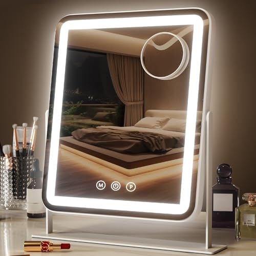 Saliwa Lighted Makeup Mirror with 5X Magnification & Dimming