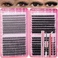 Lash Clusters Kit 640pcs - DIY Eyelash Extensions with Bond & Seal