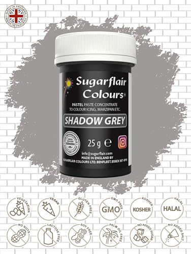 Sugarflair Spectral Paste Shadow Grey Edible Food Colouring