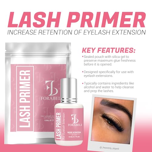 Forabeli Lash Primer for Eyelash Extensions | Oil-Free