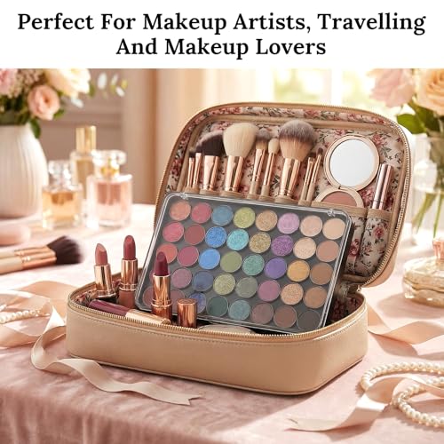 6-Pack Magnetic Makeup Palettes with Clear Top, 5.5x4 Inch