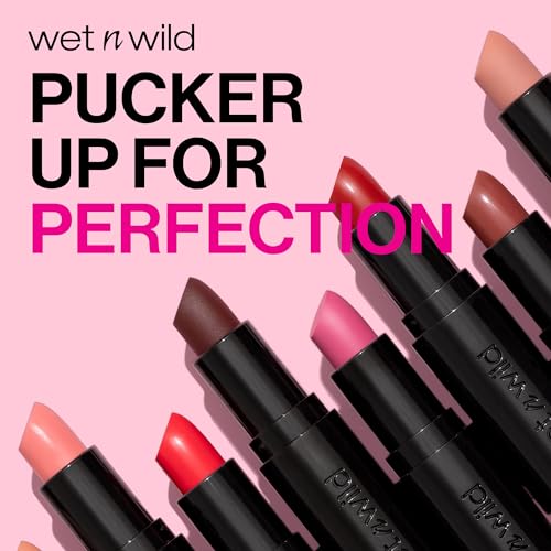 Wet n Wild Mega Last Matte Lip Color - Semi Matte Hyaluronic Acid Nourishing Lipstick - Bare It All / 1 Count