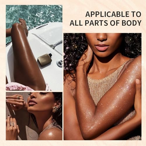 Body Glitter Spray Highlighter - 4 Colors, Quick-Drying