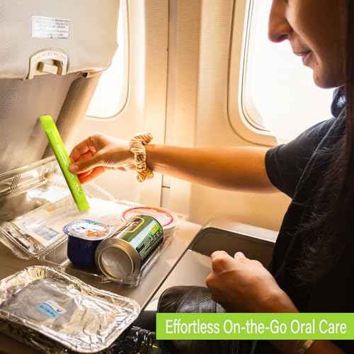 Travel Size Mouthwash Packets ? Individual Mini, Alcohol & Fluoride Free, Grapefruit Mint Flavor, Mouthwash to Go for On-The-Go Freshness, Bulk Packets 0.41 Fl Oz(Pack of 20)