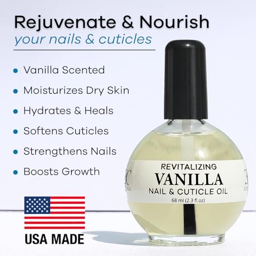 Ellie Chase Vanilla Cuticle & Nail Care Oil - Jojoba Oil & Vitamin E (2.3 oz)