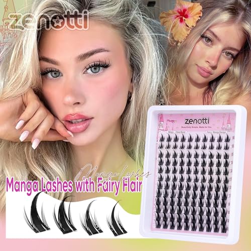 Manga Lash Clusters 10-16mm - Spiky Anime Eyelash Extensions 120PCS