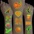 Basketball Temporary Tattoos for Kids - 96 Pre-Cut Designs