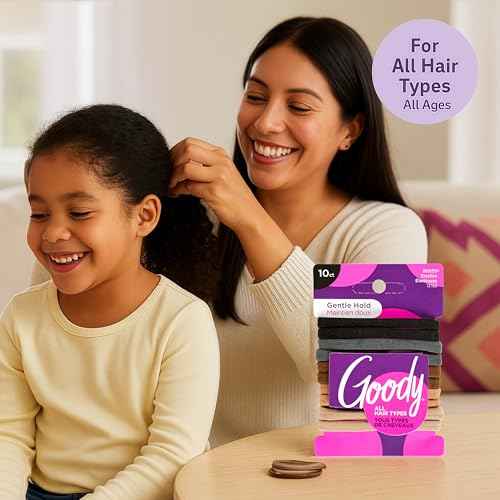 Goody Ultimate Daily Elastics Kit 48-Count | Ouchless No-Damage Hair Ties for Women & Men | 30 Black Elastics + 10 Neutral Seamless + 8 Black Seamless Ponytail Holders for All Hair Types