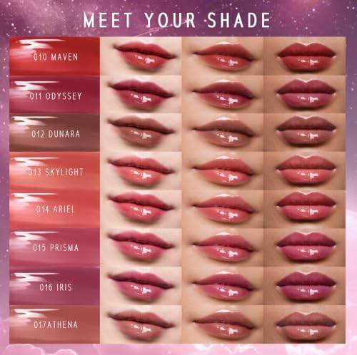Lunara Frost 3D Lip Gloss - Deep Brown High-Shine Plumping