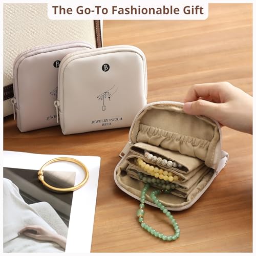 Travel Jewelry Case - Waterproof PU Organizer for Women