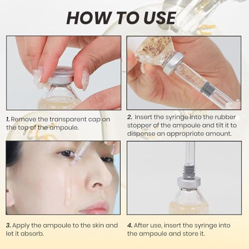 2PCS Deep Collagen Silk Peptide Lifting Ampoule Serum£¬Korean Anti-Aging Facial Essence, Firming Wrinkle-Smoothing Hydrating£¬Non-Greasy Gentle Formul 50ML/1.69FL.OZ