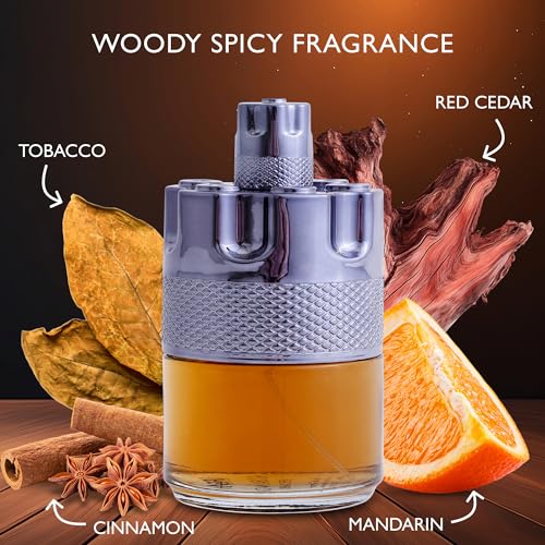Azura Noir After Dark Eau De Parfum for Men - Woody Spicy Cologne 100ml