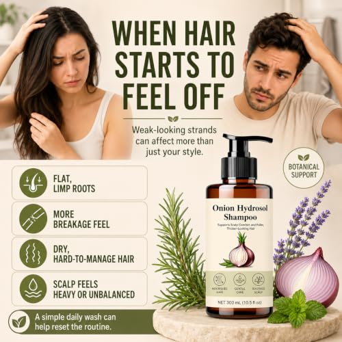 Onion Hydrosol Shampoo for Hair Growth & Fuller-Looking Hair