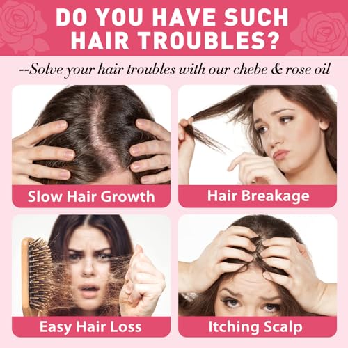 Chebe & Rose Hair Oil for Growth & Thickness 4fl oz