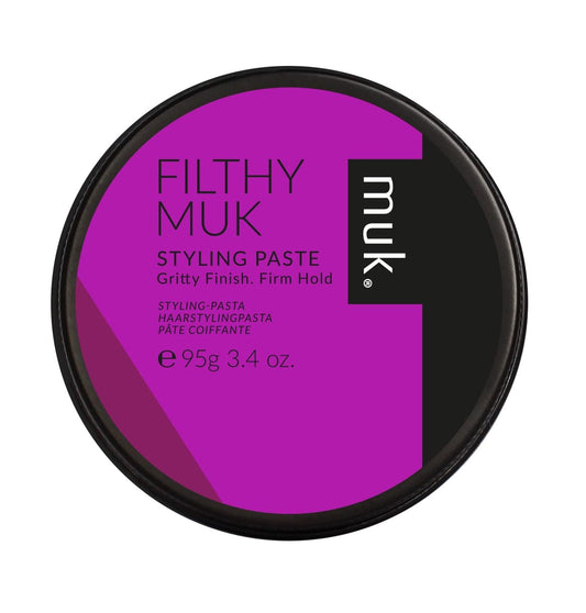 MUK. Haircare Filthy Gritty Finish Styling Paste, Hair Product, Hair Paste For Men, Firm Hold, Gritty Finish, Medium Shine - 3.4oz