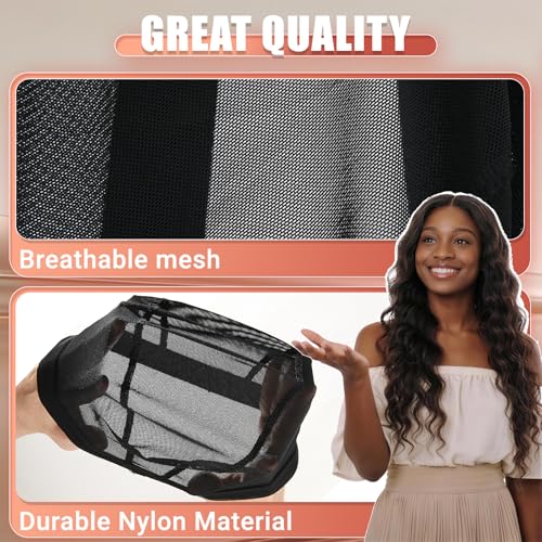 Smilco Mesh Wig Caps 6 Pack Stretchable Nylon Dome