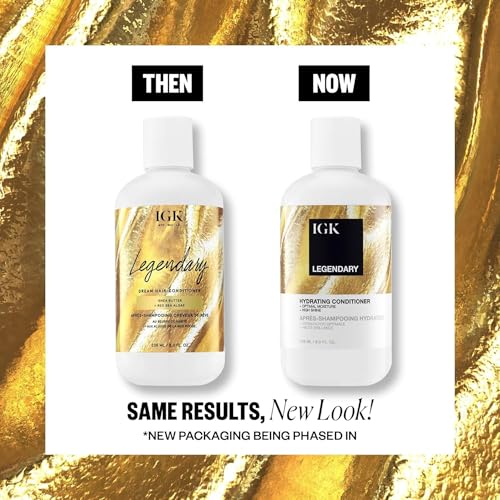 IGK Legendary Dream Hair Shampoo & Conditioner Set - 8 oz Hydrating Duo