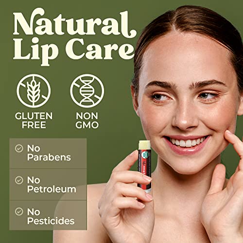 Earth's Daughter Organic Lip Balm 6-Pack - USDA Certified